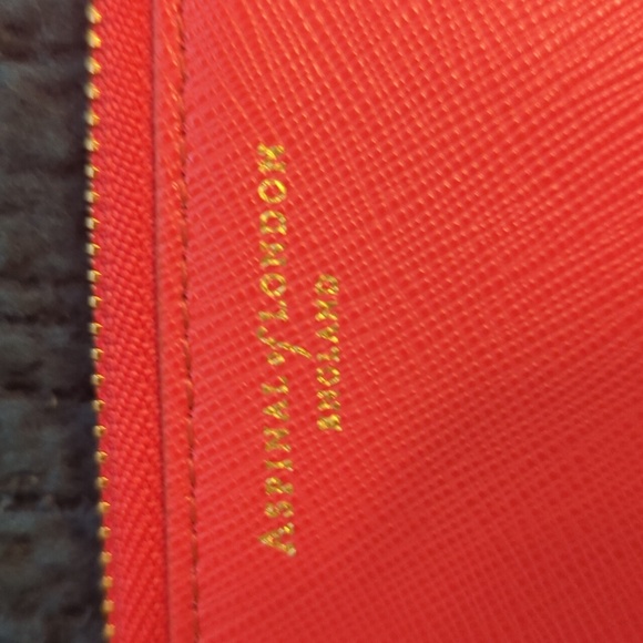 Aspinal of London saffiano leather large cosmetics bag - Picture 2 of 7